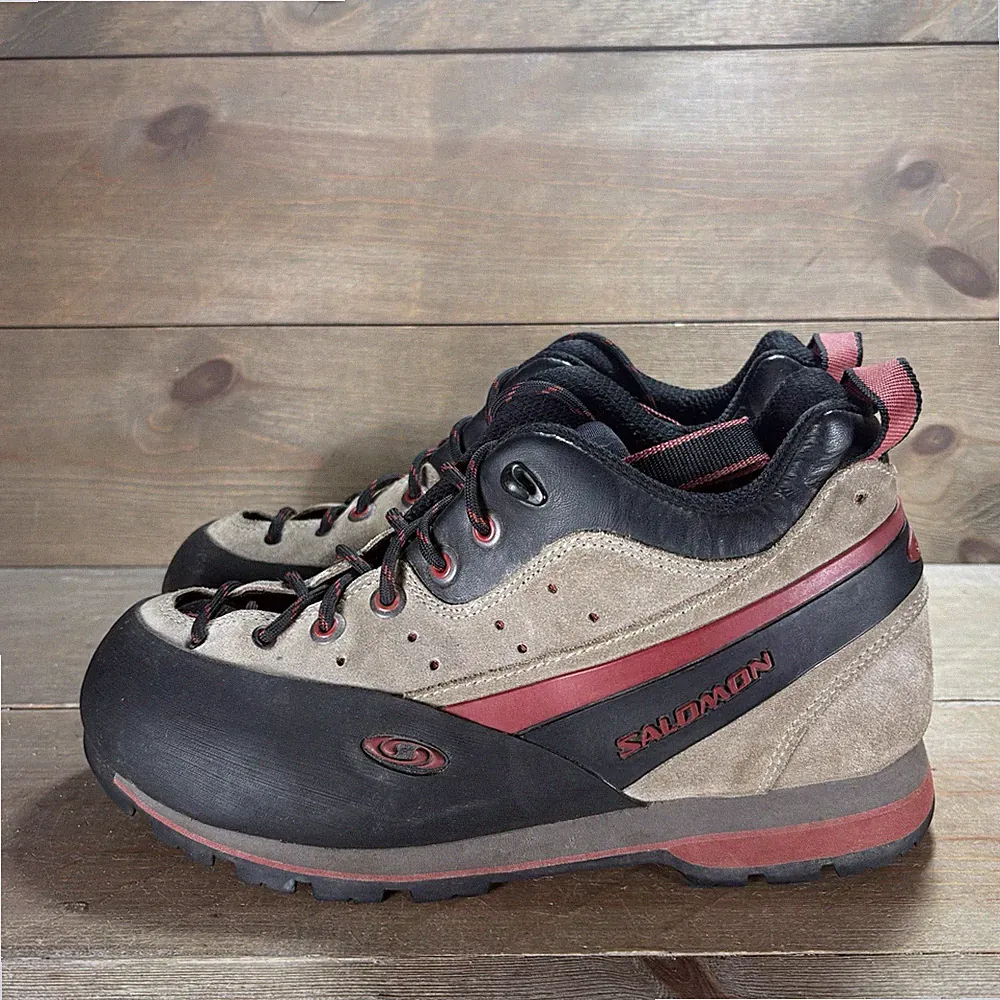vintage salomon womens size 8.5 shoes brown athletic approach hiking boots